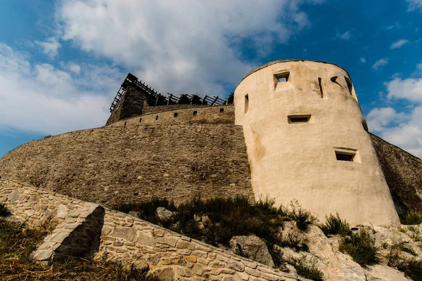 Murallas Arruinadas Del Antiguo Castillo Deva Rumania —  Fotos de Stock