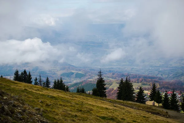 Cloudy Sky Countryside Meadow Fields — Stock Photo, Image