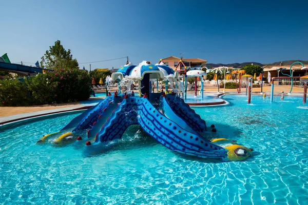 Zante Stadt Řecko Září 2016 Rekreační Aquapark Sarakinado — Stock fotografie