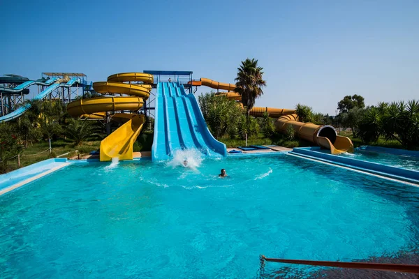 Zante Stadt Görögország 2016 Szeptember Sarakinado Rekreációs Vízpark — Stock Fotó