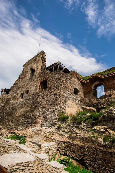 Detalles Del Antiguo Castillo Deva Rumania —  Fotos de Stock