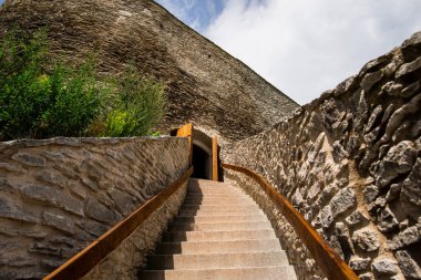 Antik Deva Kalesi detayları, Romanya.