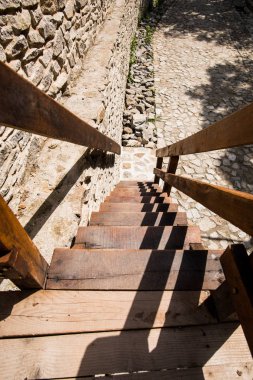 Antik Deva Kalesi detayları, Romanya.