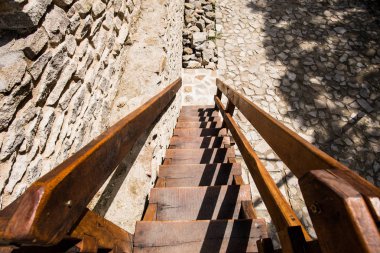 Antik Deva Kalesi detayları, Romanya.