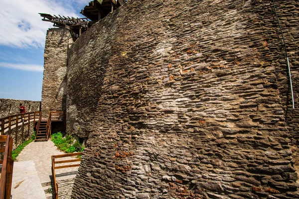 Detalhes Antigo Castelo Deva Roménia — Fotografia de Stock