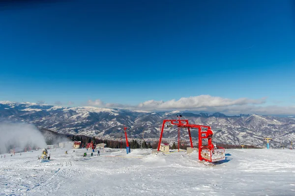 Winterskigebied Predeal Clabucet Roemenië — Stockfoto