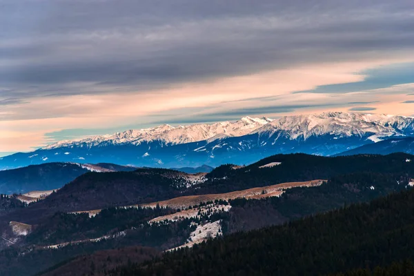 Karpaty Krásná Obloha Přírodní Koncept — Stock fotografie