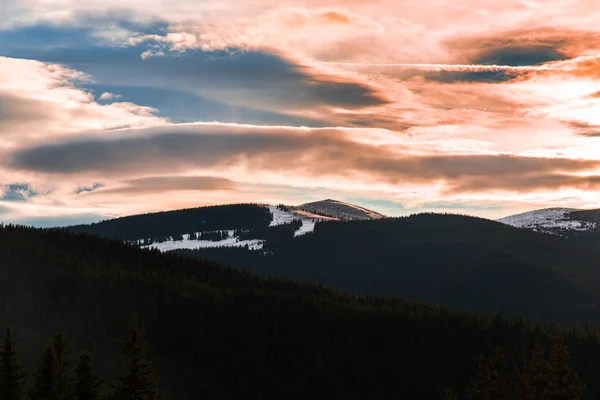 Paisaje Montañas Nevadas Invierno — Foto de Stock