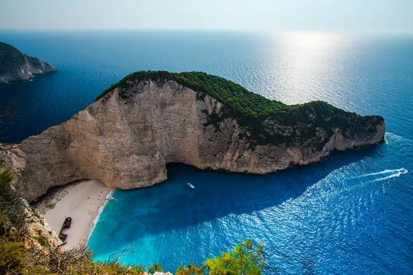 Üstten Görünüm Cliff Akdeniz Yunanistan — Stok fotoğraf