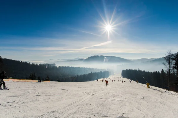 Station Ski Hiver Predeal Clabucet Roumanie — Photo