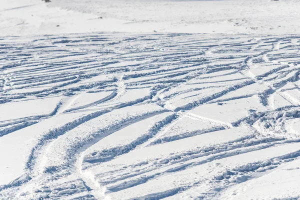 Snow Surface Trails — Stock Photo, Image