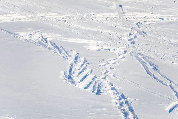 Surface Paysage Couverte Neige Plein Cadre — Photo