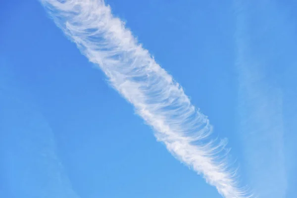 Blauer Himmel Mit Weißen Wolken Kopierraum Hintergrund — Stockfoto