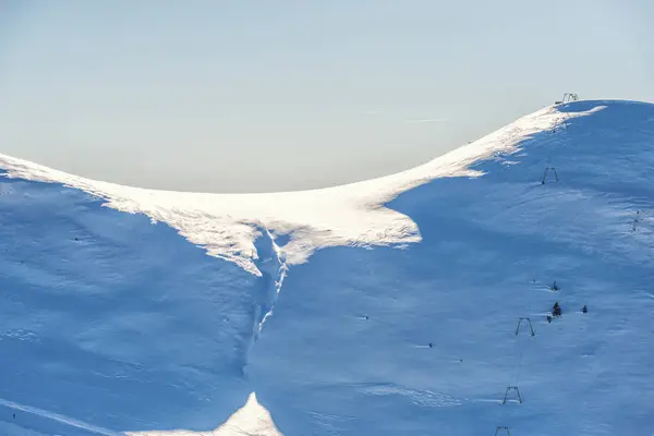 Пейзаж Засніжених Зимових Гір — стокове фото