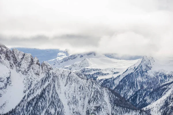 Rocky Mountains Winter Mountains Peak Sky — Stock Photo, Image