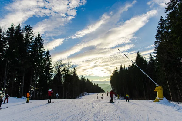 Winterskigebiet Predeal Clabucet Rumänien — Stockfoto