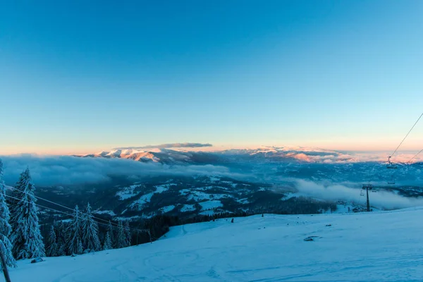 Pintoresca Vista Del Paisaje Montañas Nevadas — Foto de Stock