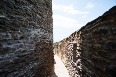 Antik Deva Kalesi detayları, Romanya.