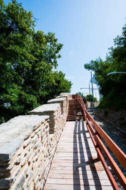 Antik Deva Kalesi detayları, Romanya.