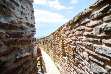 Antik Deva Kalesi detayları, Romanya.