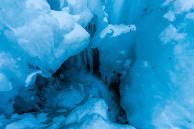 donmuş buz sarkıtları yüzeyine yakın çekim