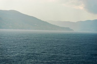 Yunanistan deniz manzarası, doğal arka plan.