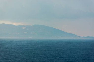 Yunanistan deniz manzarası, doğal arka plan.