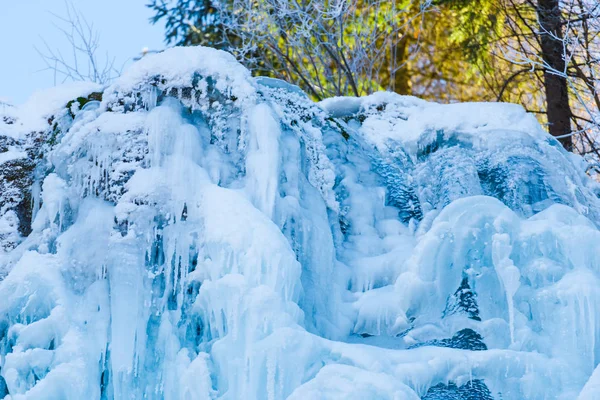 Temporada Inverno Ciclos Congelados — Fotografia de Stock