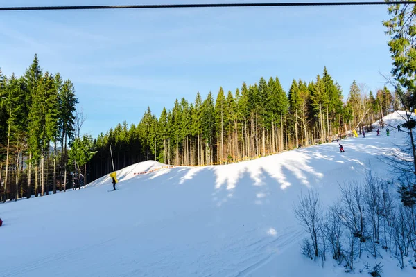 Romanya Nın Clabucet Kentinde Kış Kayak Merkezi — Stok fotoğraf
