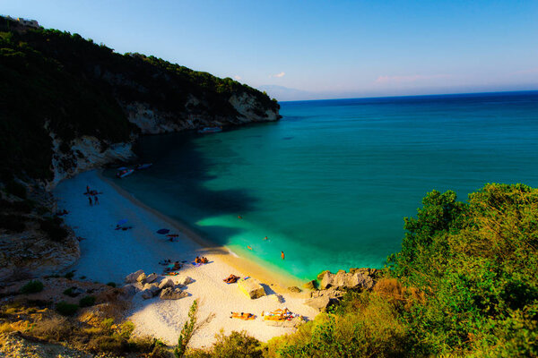 Greece seascape, natural background.