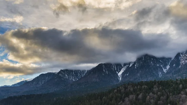 Cielo Con Nubes Suiza Montañas Naturaleza Vagabunda Lujuria — Foto de Stock