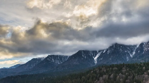 Nuages Montagne Nature Vagabonde Voyage — Photo