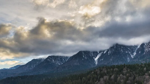 Nuages Montagne Nature Vagabonde Voyage — Photo