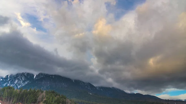 Rainy Clouds Alps Mountains Switzerland Expedition — Stock Photo, Image