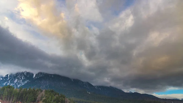 Rainy Clouds Alps Mountains Switzerland Expedition — Stock Photo, Image