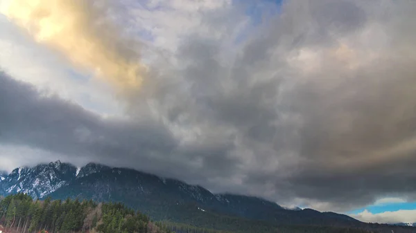 Rainy Clouds Alps Mountains Switzerland Expedition — Stock Photo, Image