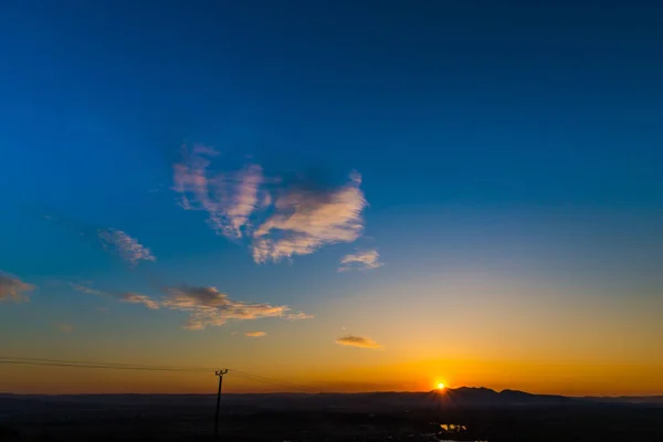 Sunset Sky Countryside Landscape — Stock Photo, Image