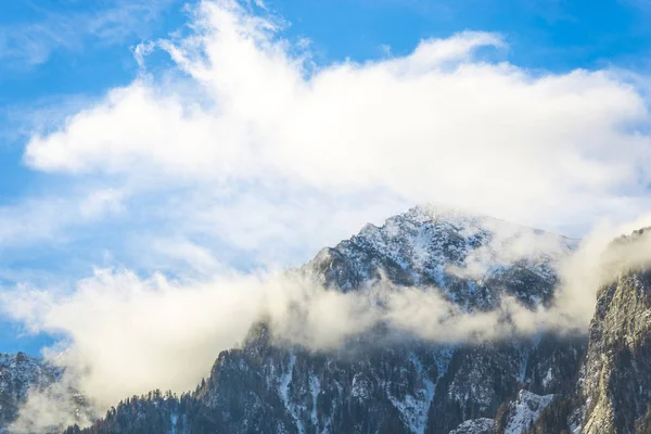 Wolken Malerischen Alpinen Hochgebirge — Stockfoto
