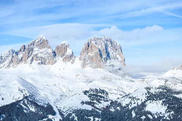 Malerischer Blick Auf Verschneite Berge Winter — Stockfoto