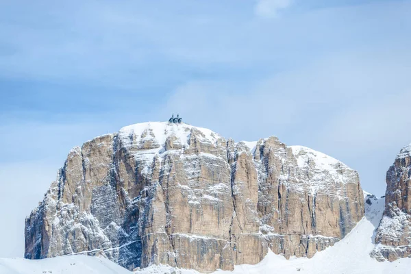 Berggipfel Mit Schnee Bedeckt — Stockfoto