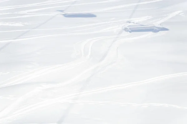 Paysage Enneigé Hiver Pistes Ski — Photo
