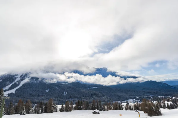 Montañas Con Árboles Invierno — Foto de Stock