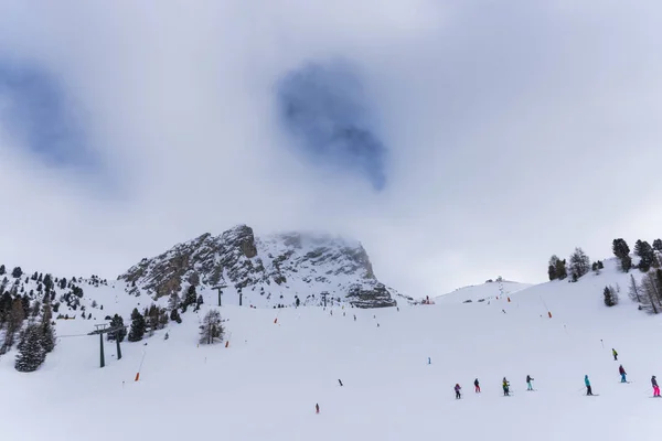 Bergen Landschap Winter Ski Oord — Stockfoto