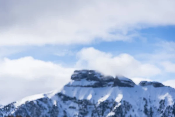 Rocky Mountains Landschap Winter Piek Van Bergen Lucht — Stockfoto