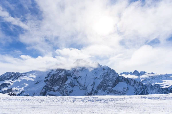 Montanhas Rochosas Paisagem Inverno — Fotografia de Stock