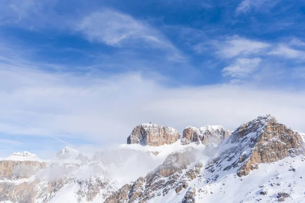 Dolomites Dağlarda Kış — Stok fotoğraf