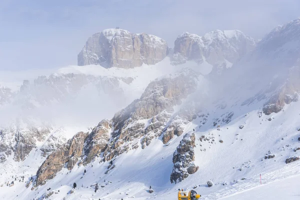 Observeren Van Weergave Van Winter Skigebied — Stockfoto