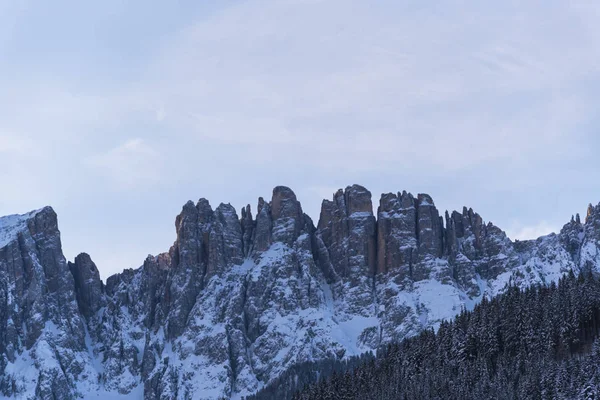 Montañas Rocosas Temporada Invierno Árboles Forestales —  Fotos de Stock