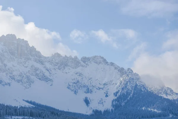 Італійські Альпи Скелясті Гори Синє Небо Хмар — стокове фото