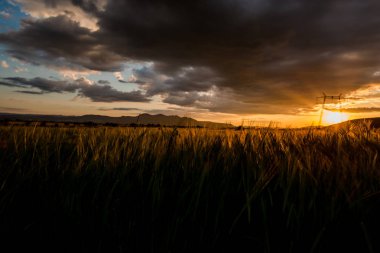 Doğa muhteşem günbatımı